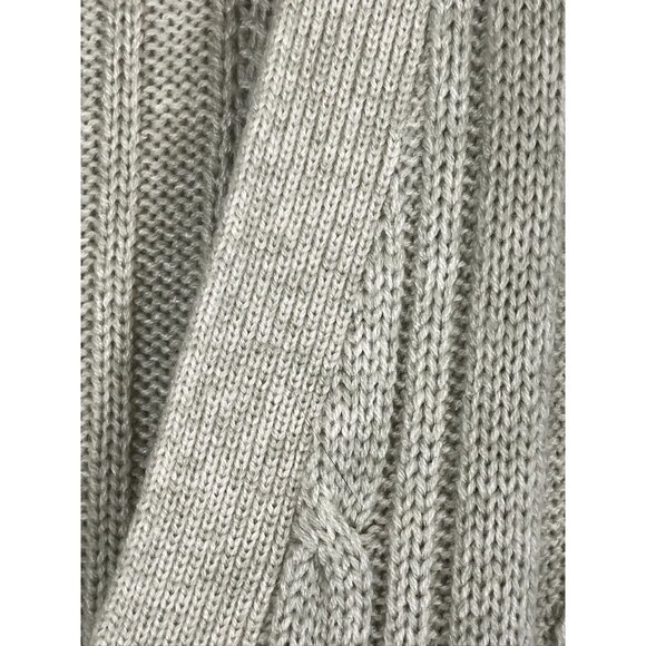 Retro Cable Knit Sweater Vest 2X Tan Grandpa Old Money Preppy Classic Neutral - Picture 6 of 8